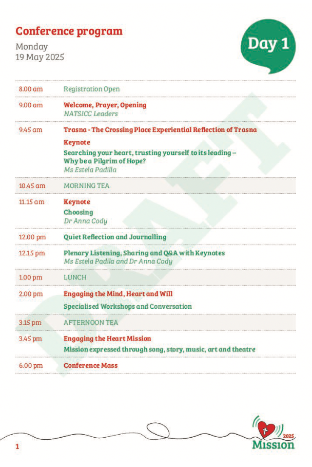 Conference Program – Draft